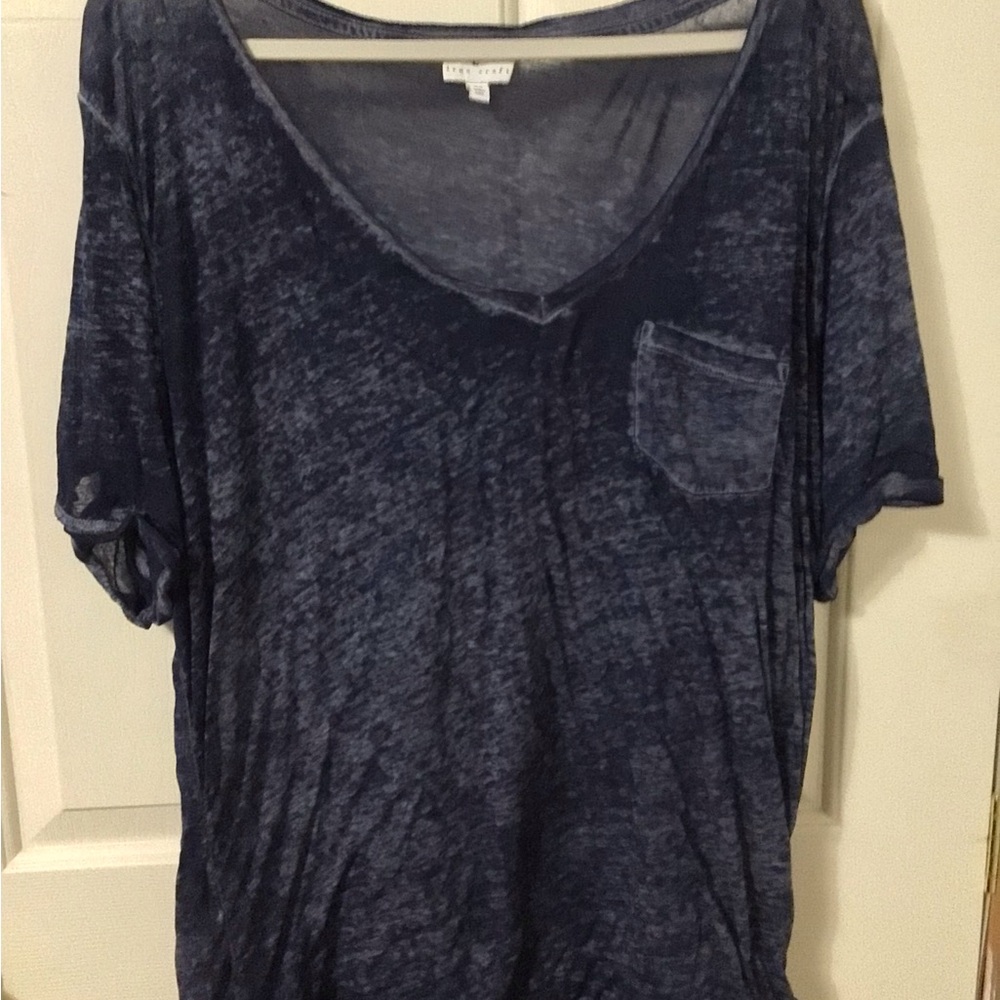 True Craft Dark Blue Short Sleeve Tee